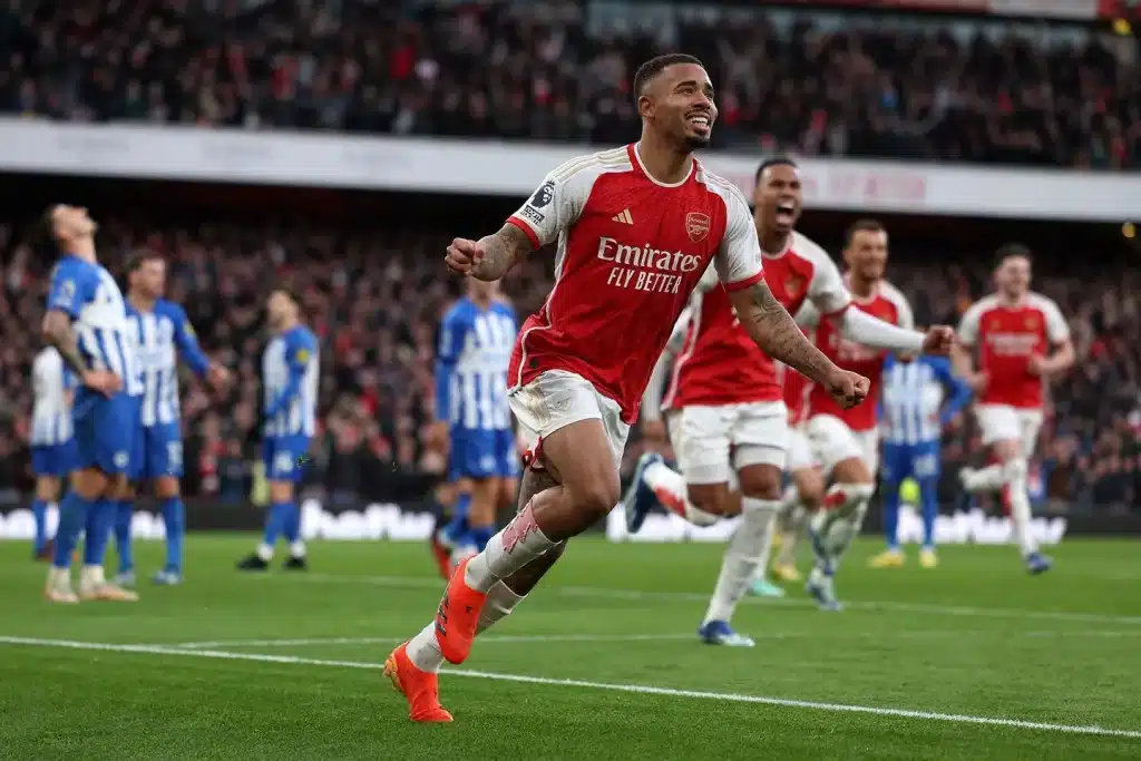 L'attaquant d'Arsenal Gabriel Jesus.