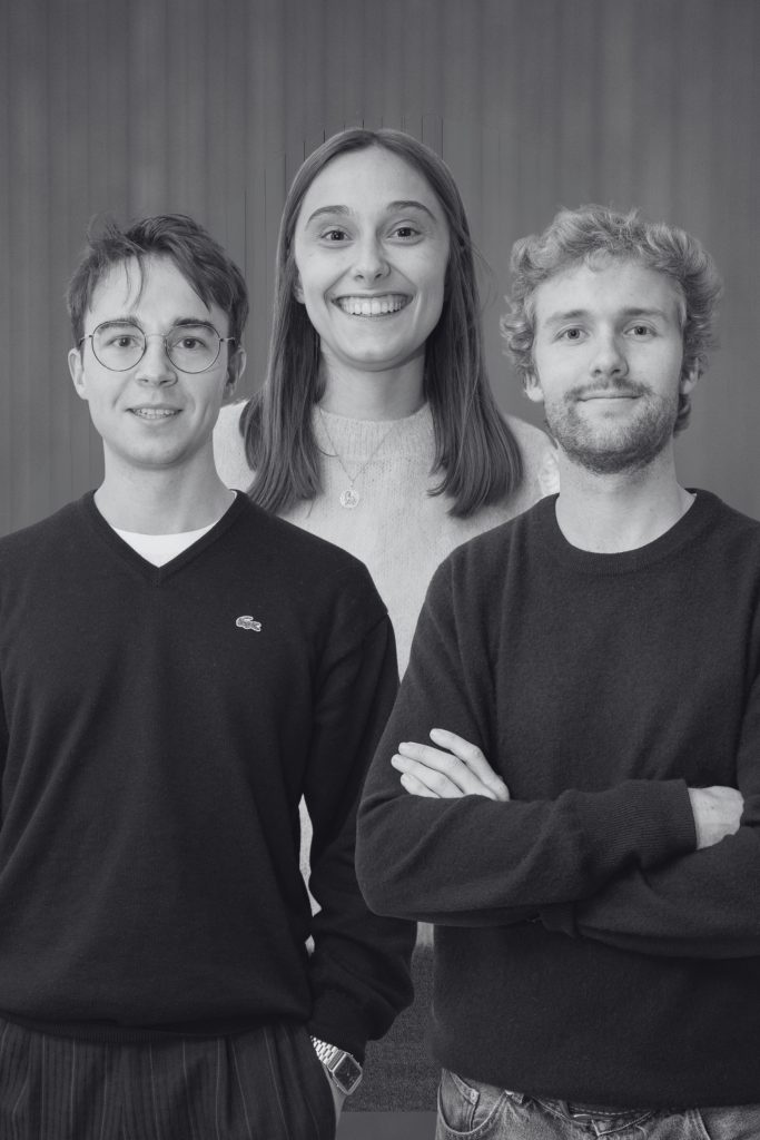 Axelle Moortgat, Martin Michaux, en Louis Clermont