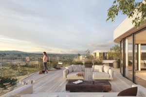 Intérieur d’un appartement haut de gamme du projet Odunes à Hardelot