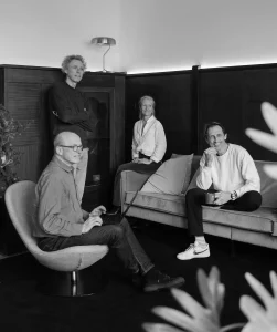 Frank Anthierens, Stefan Ponnet, Nathalie Rasschaert et Alex Cautaerts de DDMC Event Design