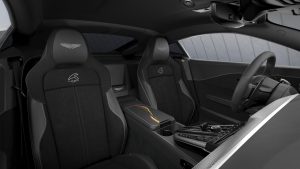 Habitacle personnalisé de l’Aston Martin Vantage S Spa-Francorchamps