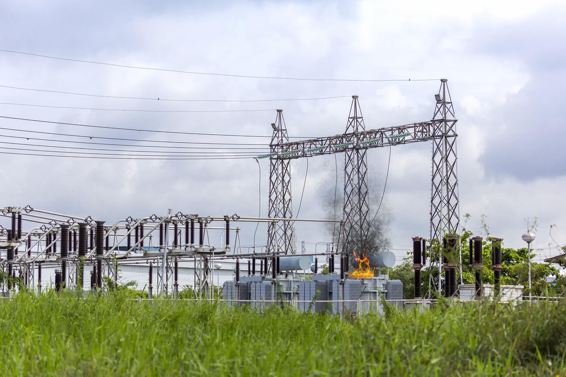 Court-circuit dans un transformateur d’une sous-station à haute tension