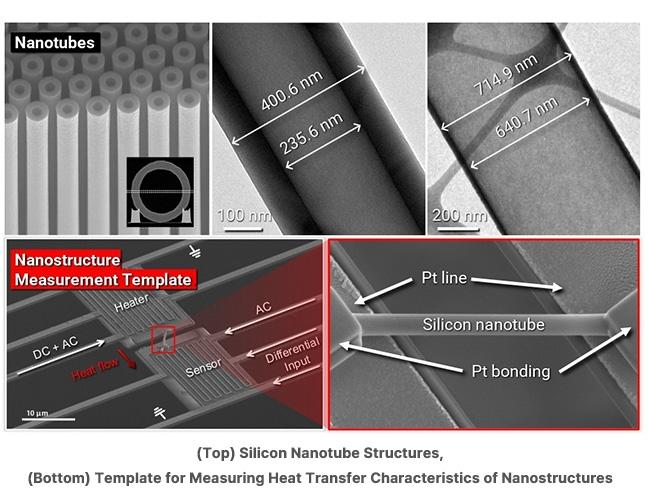 Schéma de nanotubes de silicium