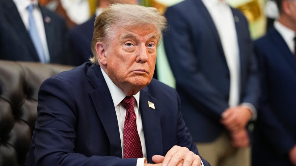 Le président Donald Trump à la Maison-Blanche