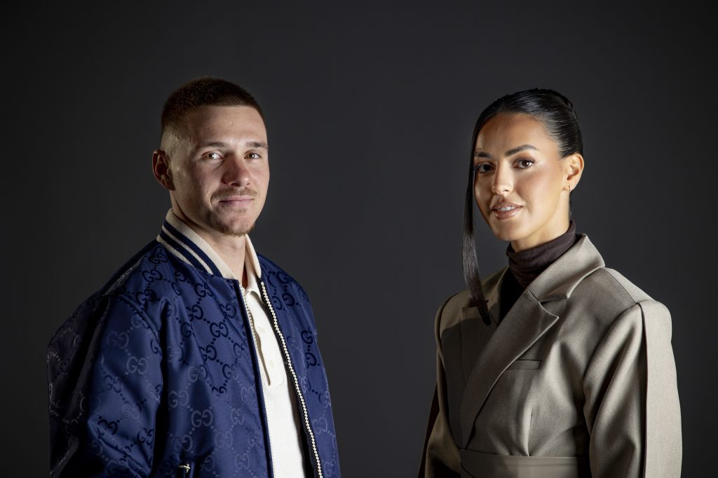 Remco Evenepoel en Oumaïma Rayane © Eric Herchaft