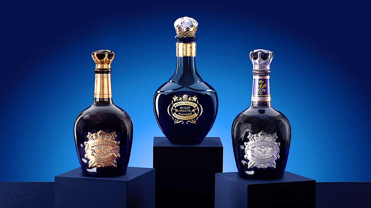 The Royal Salute Range of blended Scotch whiskies